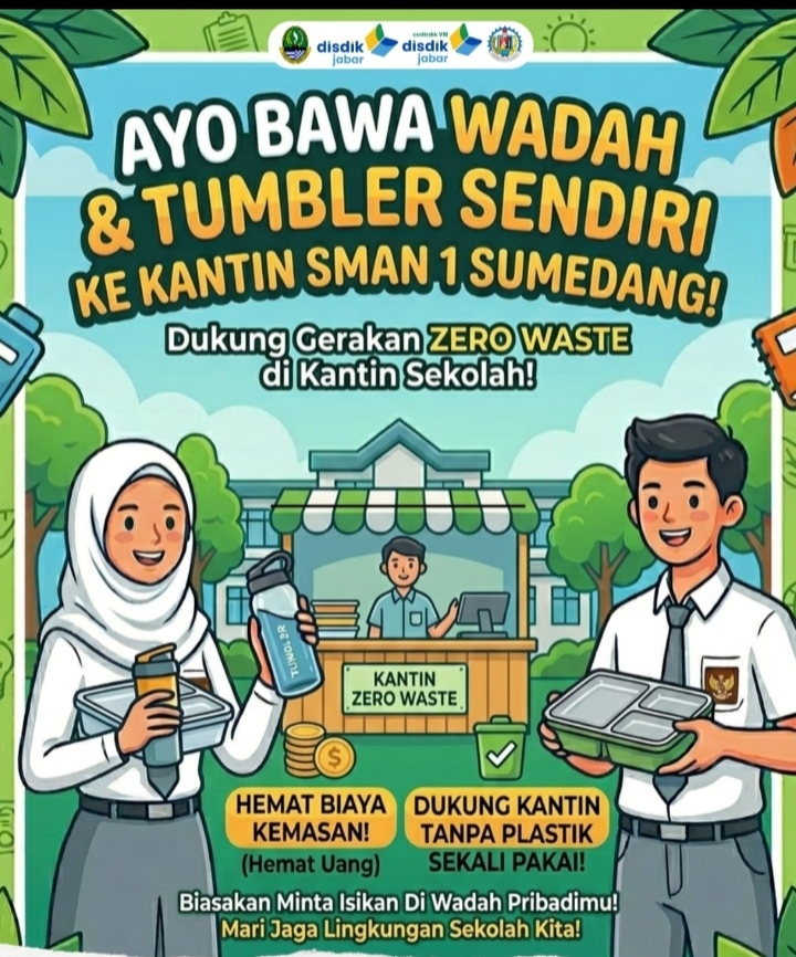 SMAN 1 Sumedang Gaungkan Kantin Zero Waste, Selaras dengan Semangat Pendidikan Panca Waluya