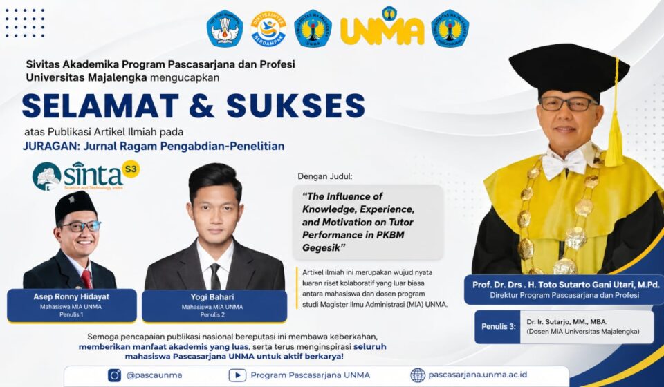 Sivitas Akademika Pascasarjana UNMA Apresiasi Publikasi Artikel Ilmiah di Jurnal SINTA 3