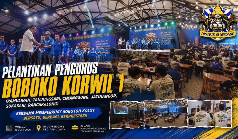 Pelantikan Pengurus BOBOKO Korwil 1 Perkuat Basis Bobotoh Persib Bandung di Sumedang