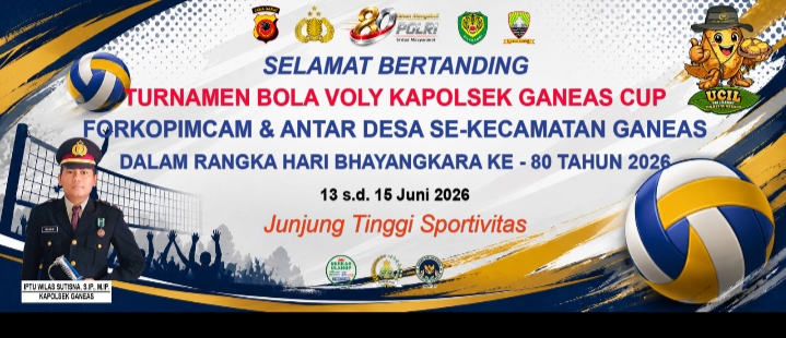 Turnamen Voli Kapolsek Ganeas Cup 2026 Sukses Digelar, 45 Klub dari Berbagai Kategori Unjuk Kebolehan