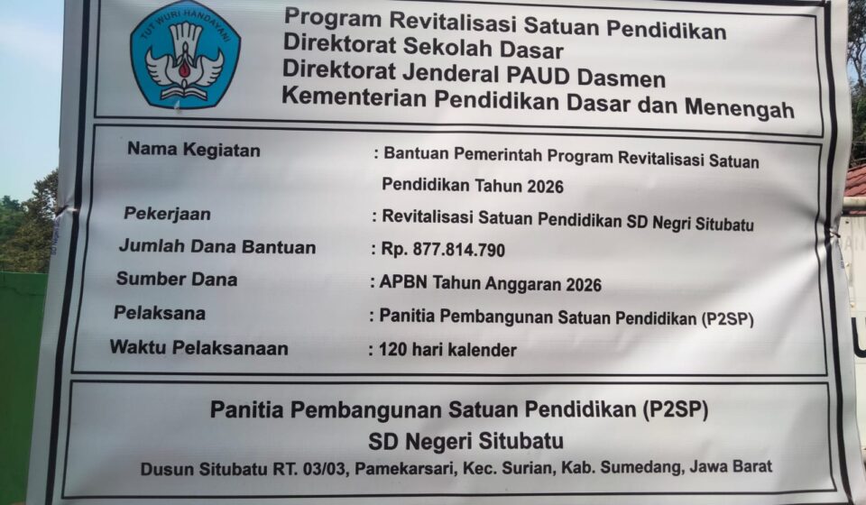 Diduga Pangkas Struktur Kritis, Keselamatan Siswa SDN Situbatu Terancam
