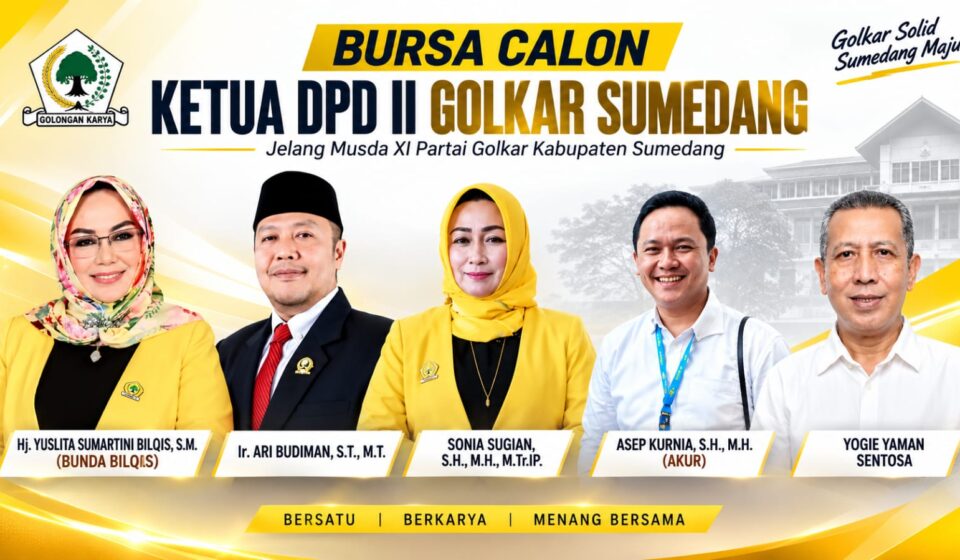 Bursa Calon Ketua DPD Golkar Sumedang: Adu Gagasan, Adu Jejaring, dan Ujian Konsolidasi Partai