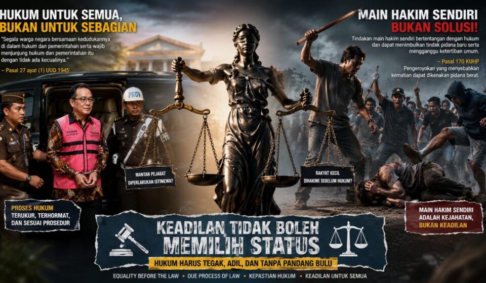 Hukum Tajam ke Bawah, Tumpul ke Atas: Ketika Borgol Pandai Memilih Bahu yang Dipeluk