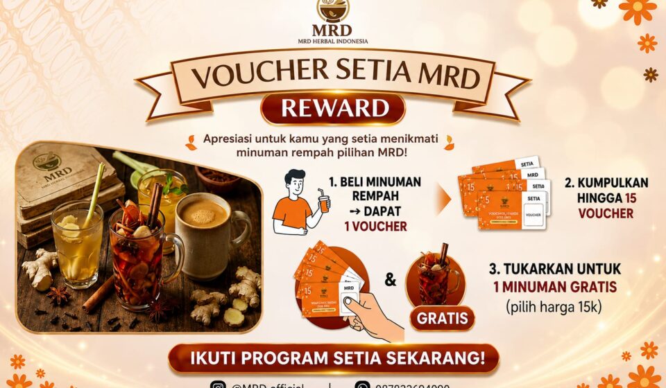 Sekali Beli, Dapat Voucher. Kumpulkan 15, Minuman Rempah Gratis!