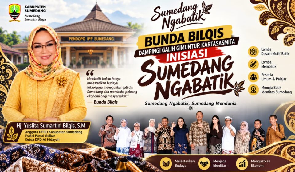 Bunda Bilqis Dampingi Galih Dimuntur Kartasasmita Inisiasi Sumedang Ngabatik