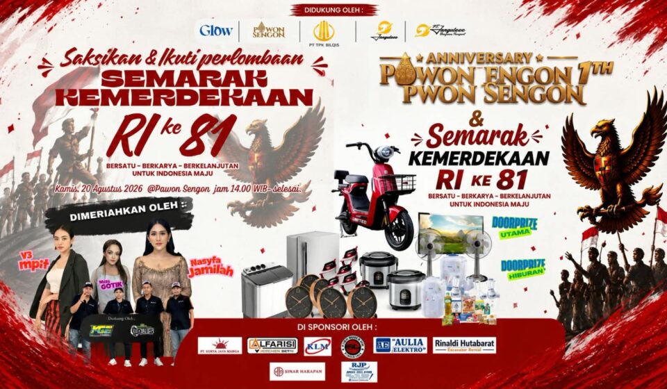 Pawon Sengon Siapkan Semarak Kemerdekaan RI ke 81, Ada Hiburan dan Puluhan Doorprize