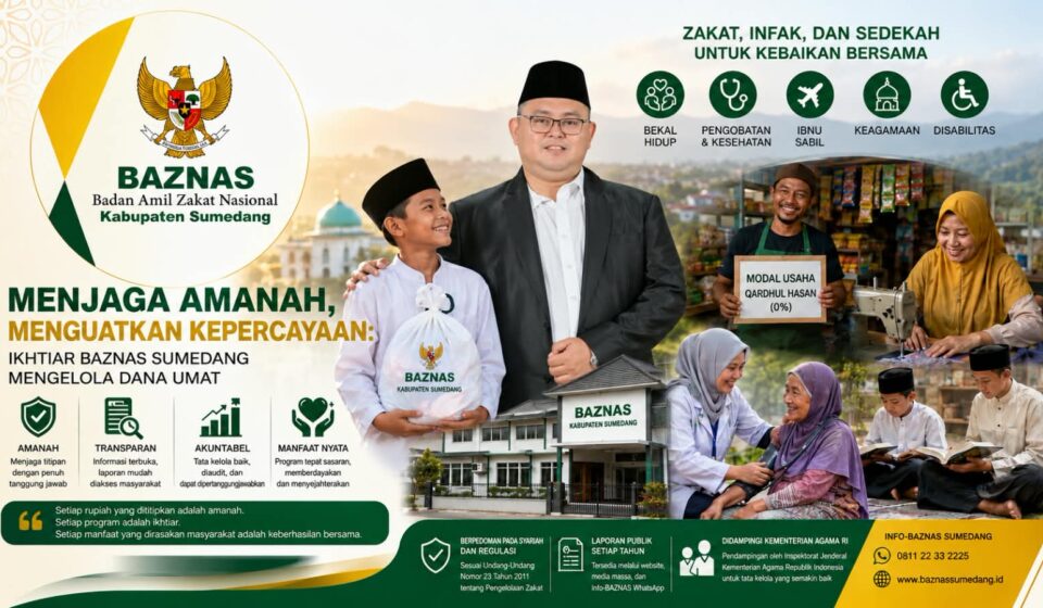 Menjaga Amanah, Menguatkan Kepercayaan: Ikhtiar BAZNAS Sumedang Mengelola Dana Umat