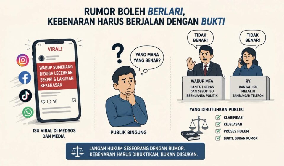 Rumor Berlari, Kebenaran Malah Jalan Kaki