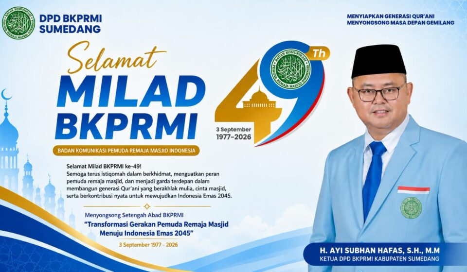49 Tahun BKPRMI, Ayi Subhan Hafas: Pemuda Masjid Harus Jadi Garda Generasi Qur’ani