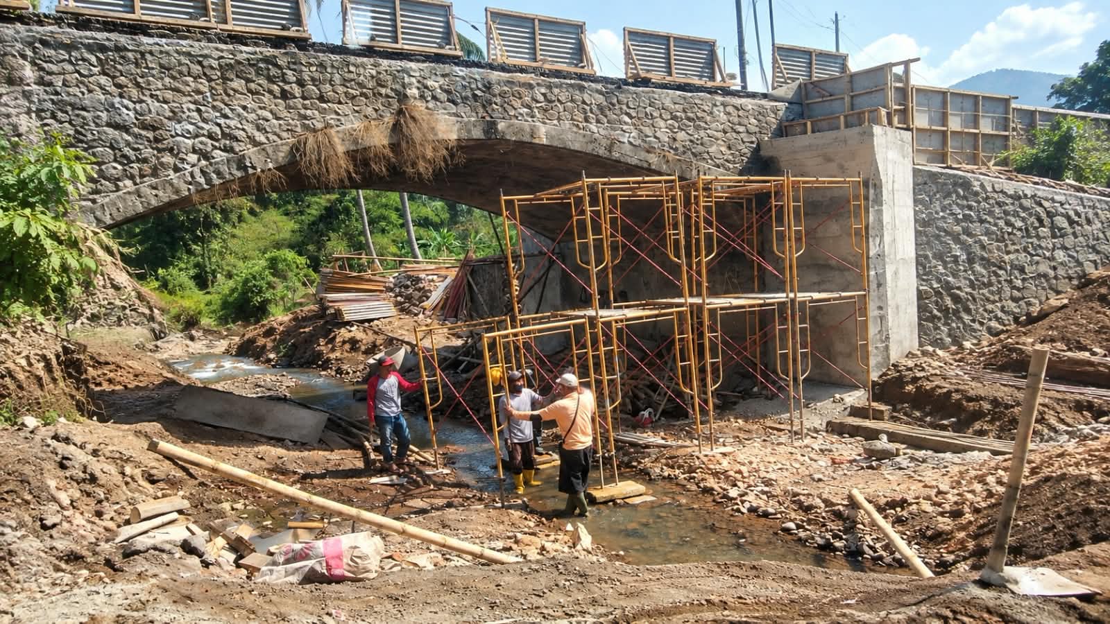 Jembatan Cisudayaya Ganeas Dikerjakan Sesuai Spesifikasi Teknis
