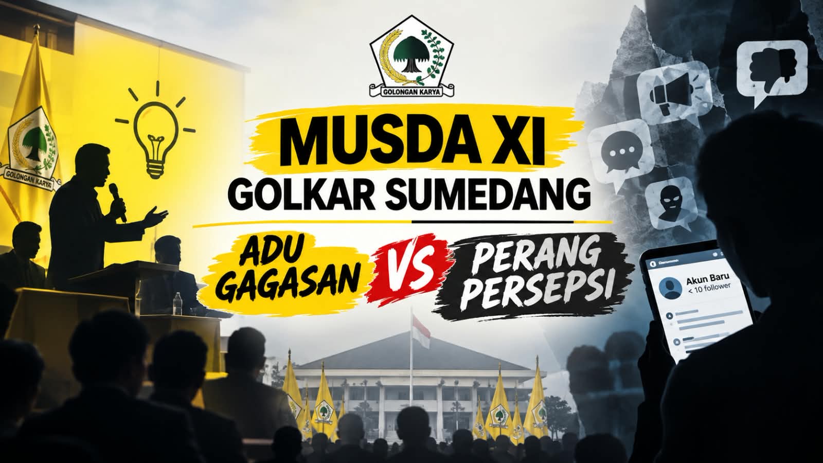 Jelang Musda XI Golkar Sumedang,ย Adu Gagasan vs Perang Persepsiย