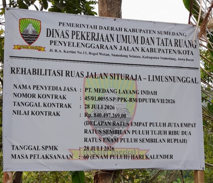 Bina Marga PUTR Sumedang Pastikan Proyek Jalan Sesuai Spesifikasi Teknis