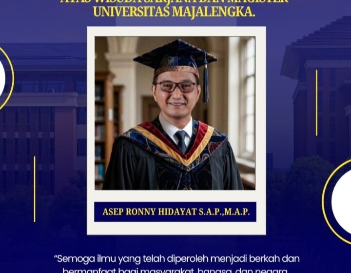 Asep Ronny Hidayat Raih Gelar Magister, Perkuat Bekal Pengabdian kepada Rakyat